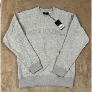 Bad Birdie Sweatshirt Men Size M Gray Embriodered Crewneck New MSRP $88